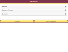 Tablet Screenshot of jeveeindustries.com